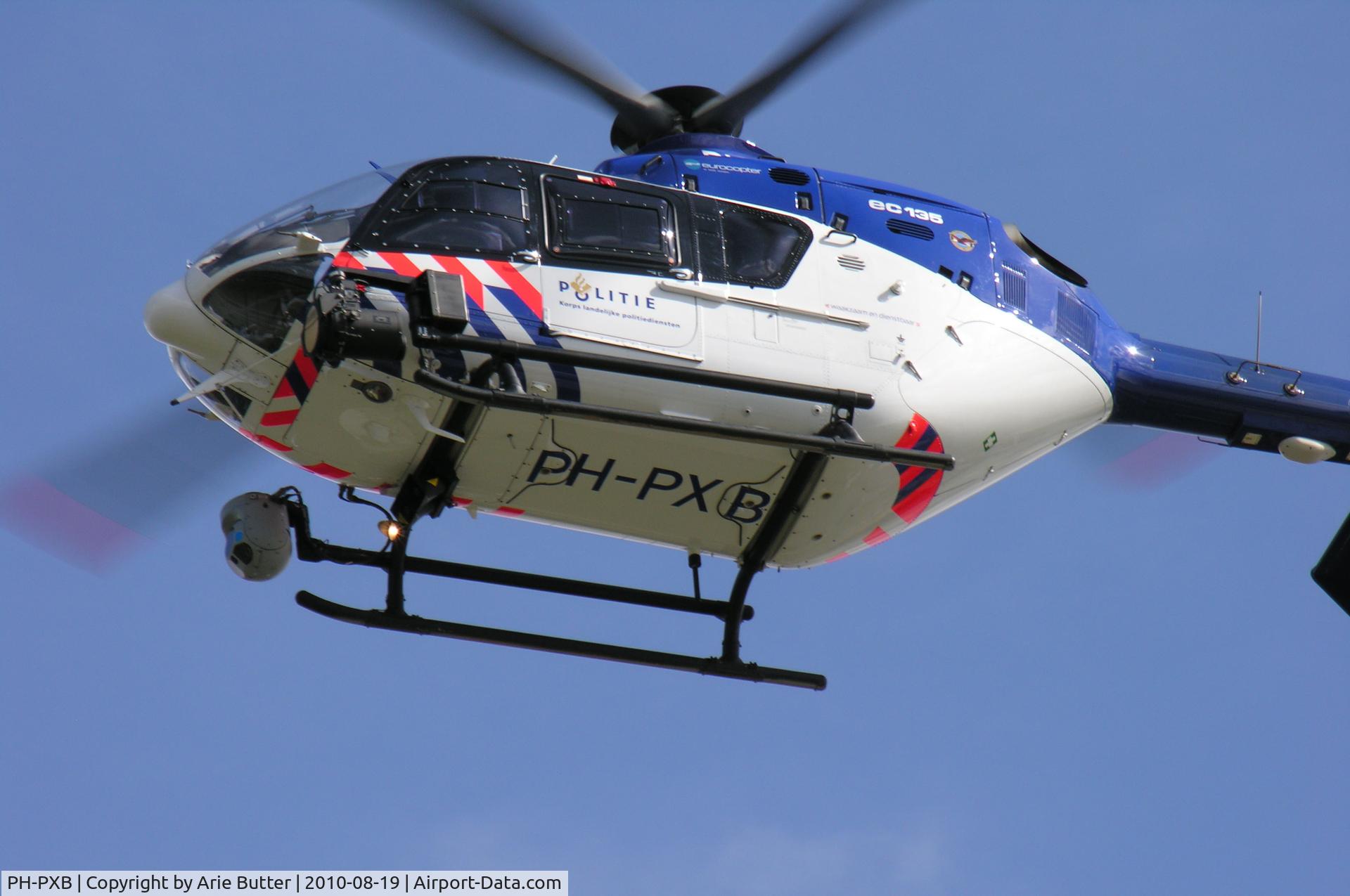 PH-PXB, 2009 Eurocopter EC-135P-2+ C/N 0784, Police Helicopter at IJmuiden, Netherlands during Sail 2010 event.