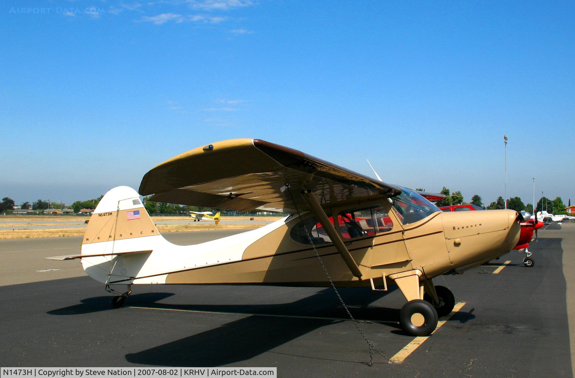 N1473H, 1951 Aeronca 15AC Sedan C/N 15AC-543, Visiting 1951 Aeronca 15AC