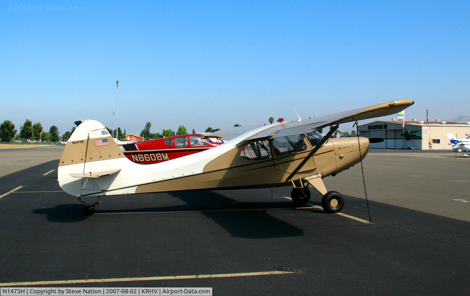 N1473H, 1951 Aeronca 15AC Sedan C/N 15AC-543, Visiting 1951 Aeronca 15AC