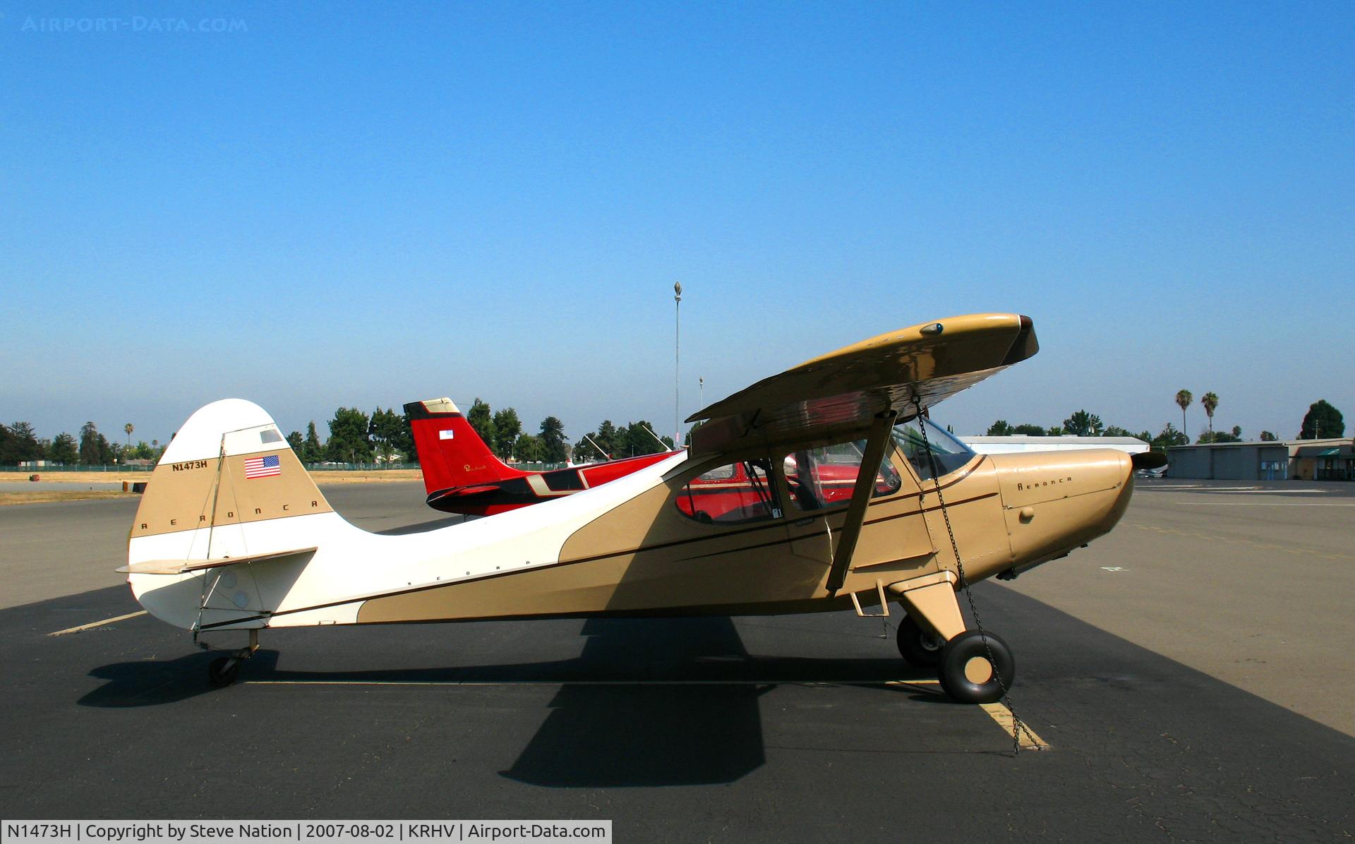 N1473H, 1951 Aeronca 15AC Sedan C/N 15AC-543, Visiting 1951 Aeronca 15AC