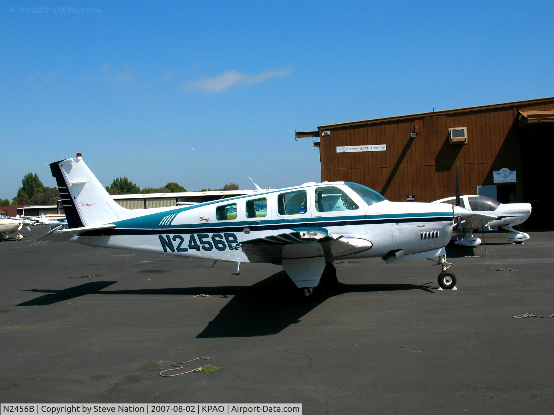 N2456B, 1996 Raytheon Aircraft Company A36 Bonanza C/N E-3063, Locally-based 1996 A36 (now lives in Bend, OR)