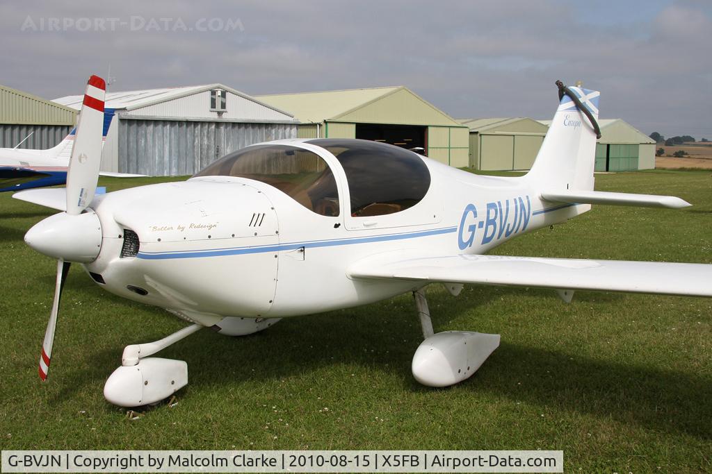 G-BVJN, 1995 Europa Tri-Gear C/N PFA 247-12666, Europa at Fishburn Airfield in August 2010.