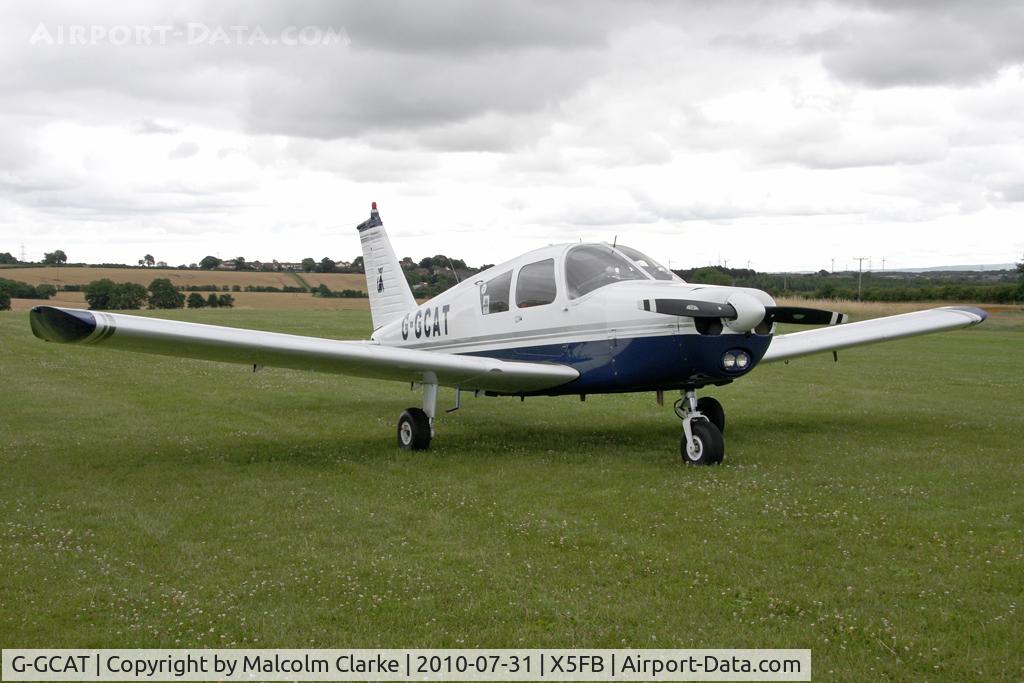 G-GCAT, 1969 Piper PA-28-140 Cherokee C/N 28-26032, Piper PA-28-140 Cherokee at Fishburn Airfield in July 2010.