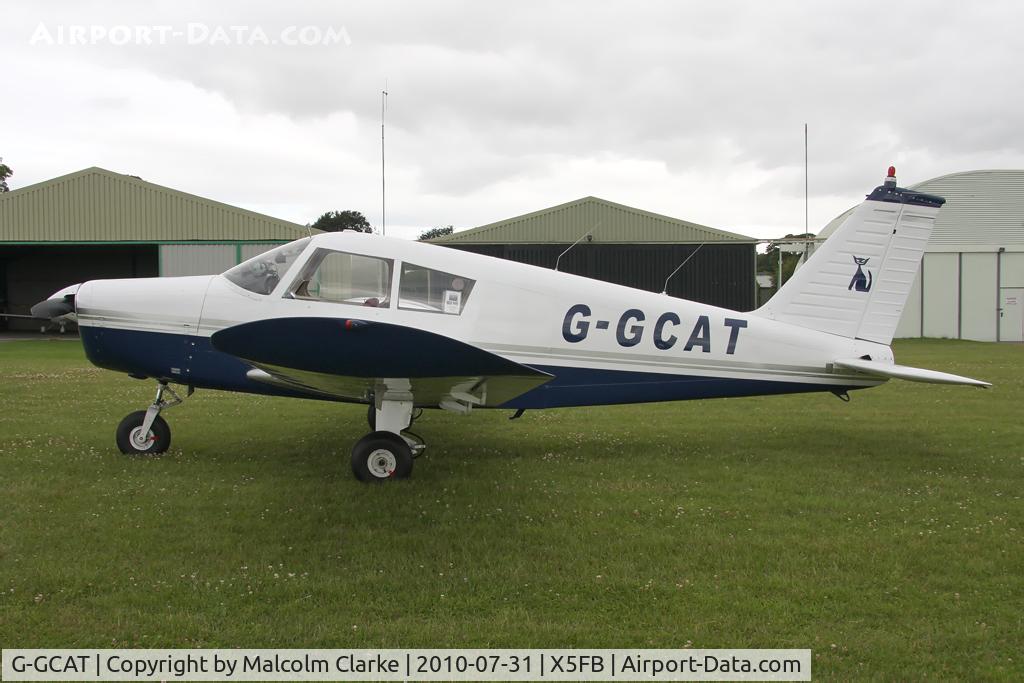 G-GCAT, 1969 Piper PA-28-140 Cherokee C/N 28-26032, Piper PA-28-140 Cherokee at Fishburn Airfield in July 2010.
