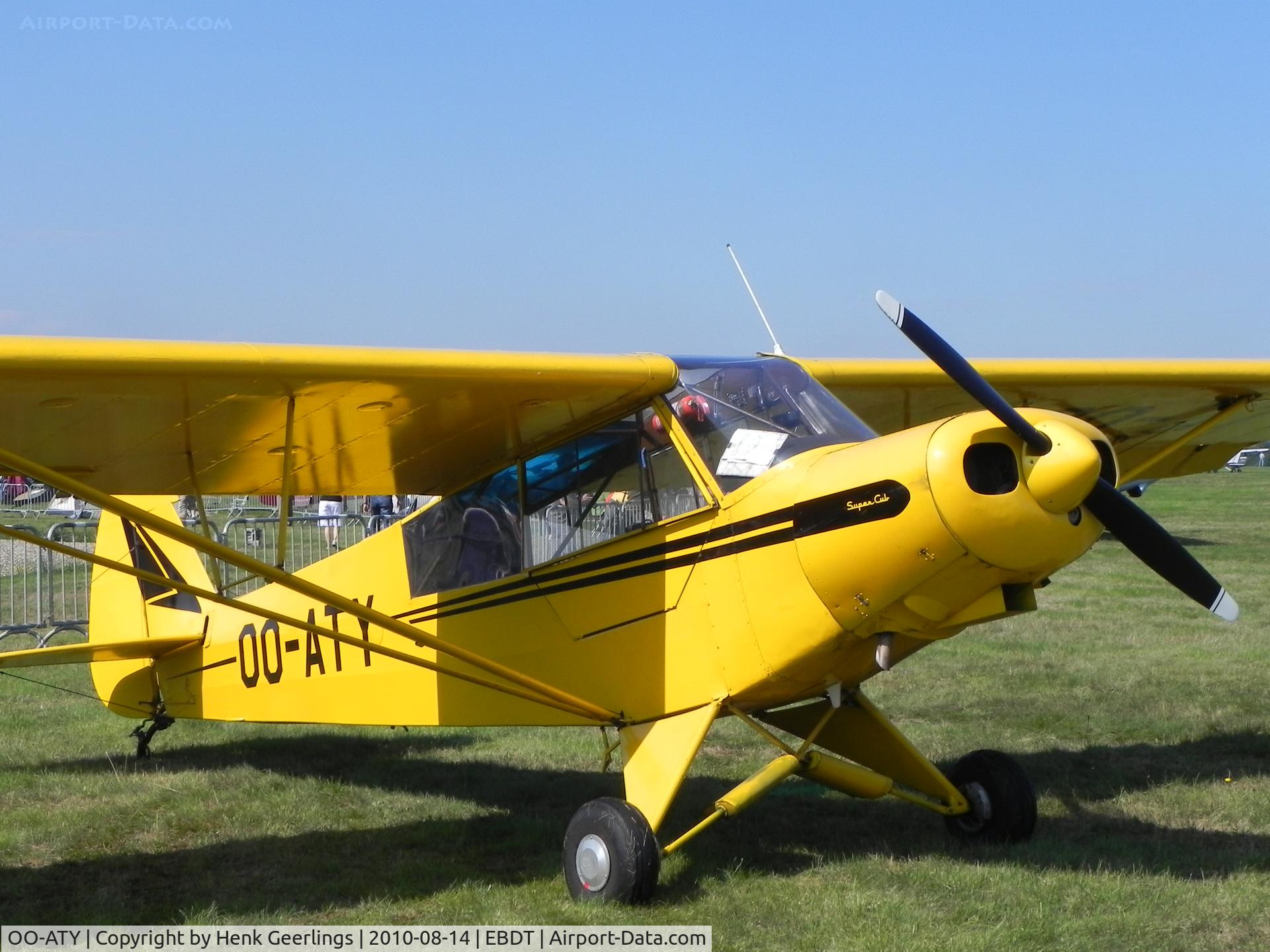 OO-ATY, Piper L-18C Super Cub (PA-18-95) C/N 18-3221, Schaffen - Diest Oldtimer Fly- In , Belgium , Aug 2010