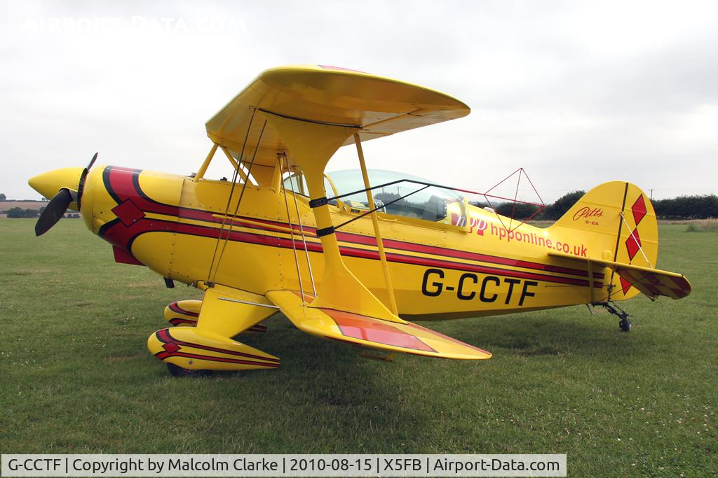 G-CCTF, 1977 Aerotek Pitts S-2A Special C/N 2146, Aerotek Pitts S-2A Special at Fishburn Airfield in August 2010.