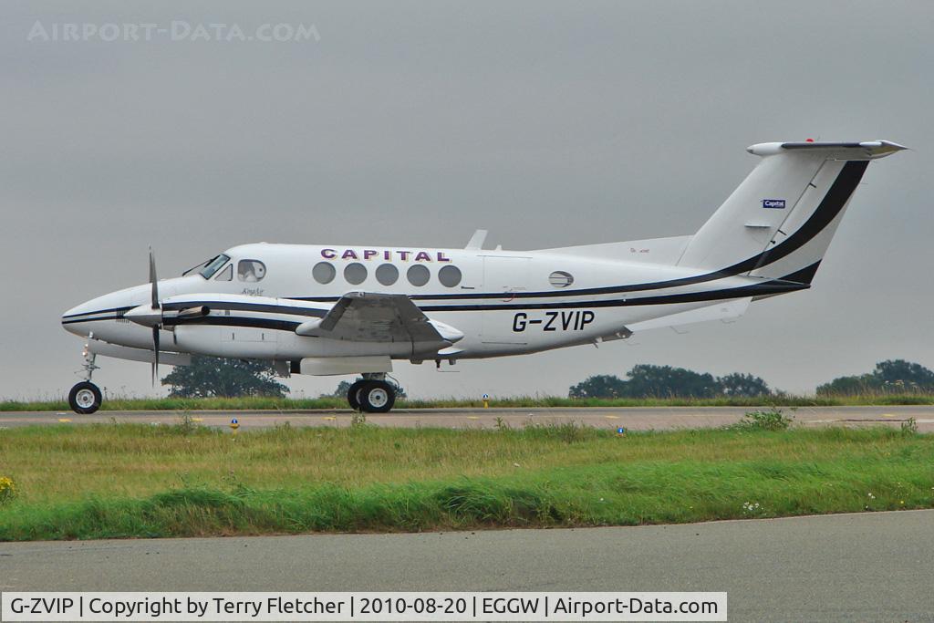 G-ZVIP, 1975 Beech 200 Super King Air C/N BB-108, Capital King Air 200 at Luton