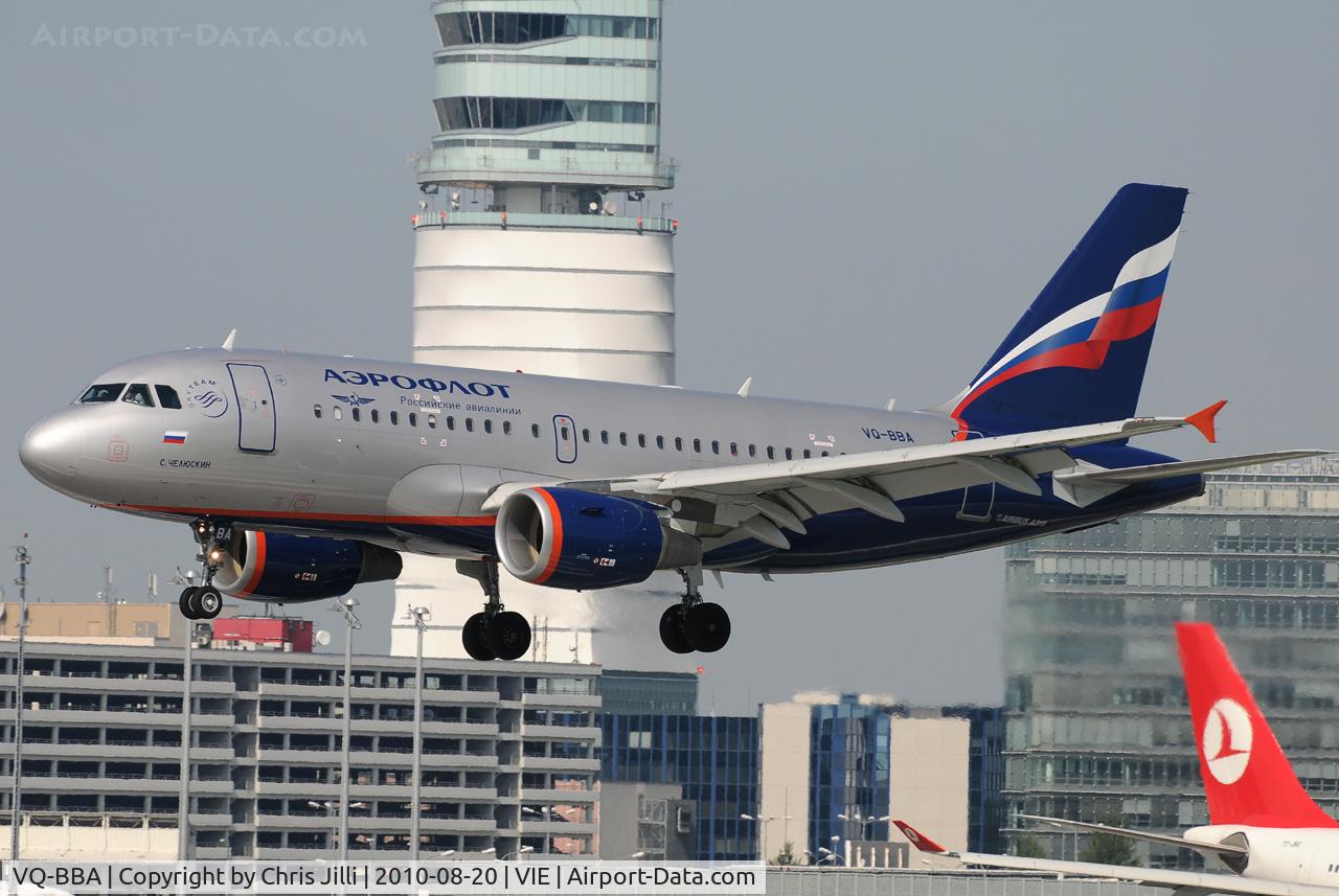 VQ-BBA, 2009 Airbus A319-112 C/N 3794, Aeroflot
