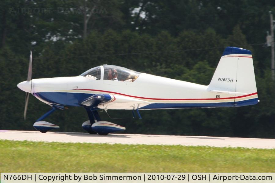 N766DH, 2004 Vans RV-7A C/N 70066, Departing Airventure 2010 - Oshkosh, Wisconsin