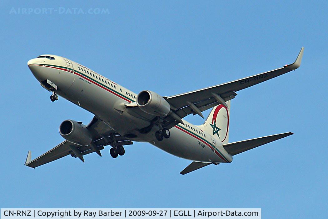 CN-RNZ, 2002 Boeing 737-8B6 C/N 33058, Boeing 737-8B6 [33058] (Royal Air Maroc) Home~G 27/09/2009.