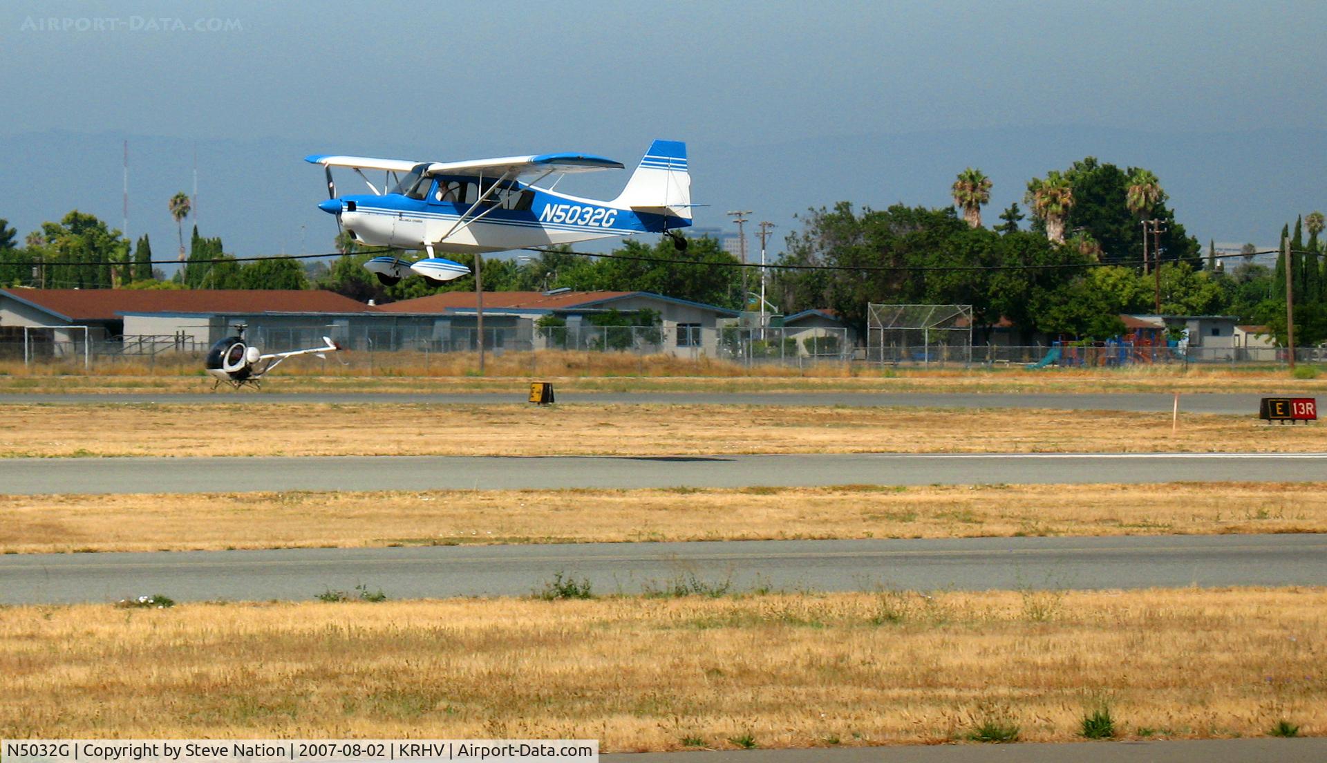 N5032G, 1978 Bellanca 7ECA Citabria C/N 1283-79, 1978 Bellanca 7ECA on take-off