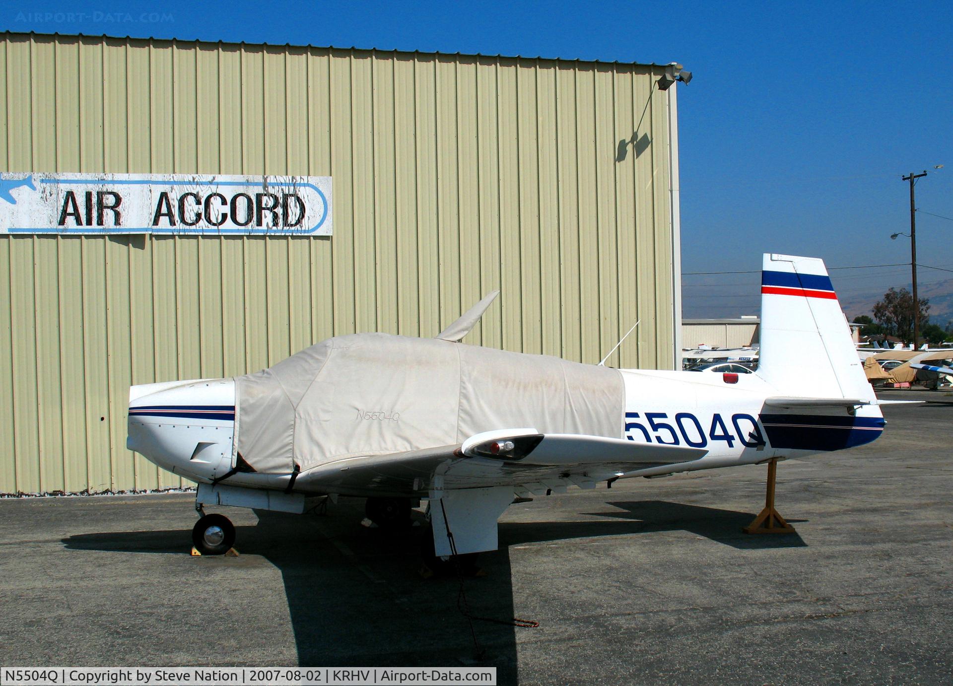 N5504Q, 1965 Mooney M20E C/N 605, 1965 Mooney M20E minus prop with cockpit covered
