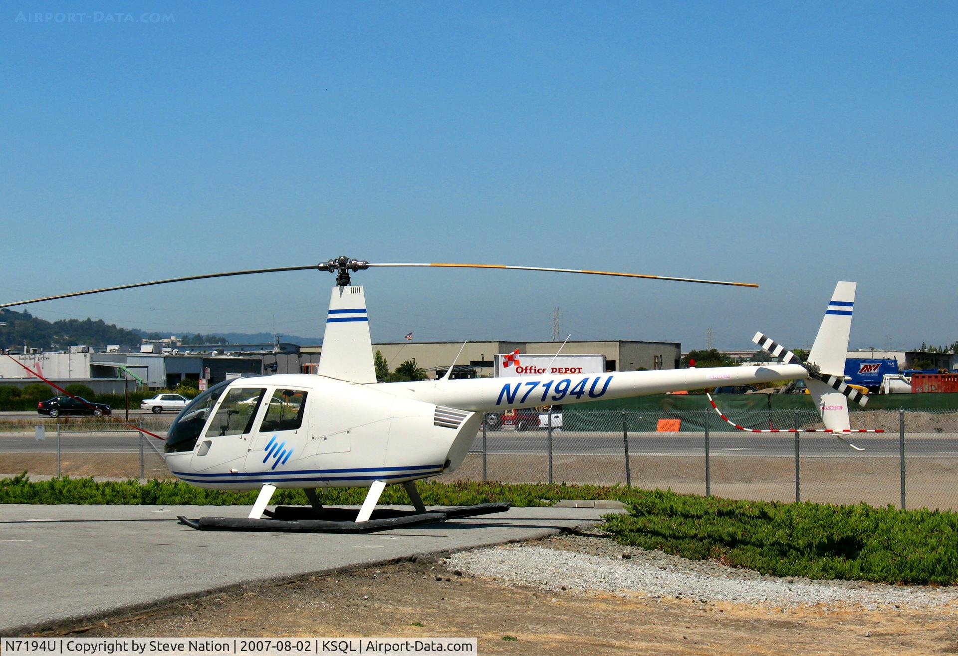 N7194U, 2001 Robinson R44 C/N 0975, Home-based 2001 R44 at San Carlos, CA