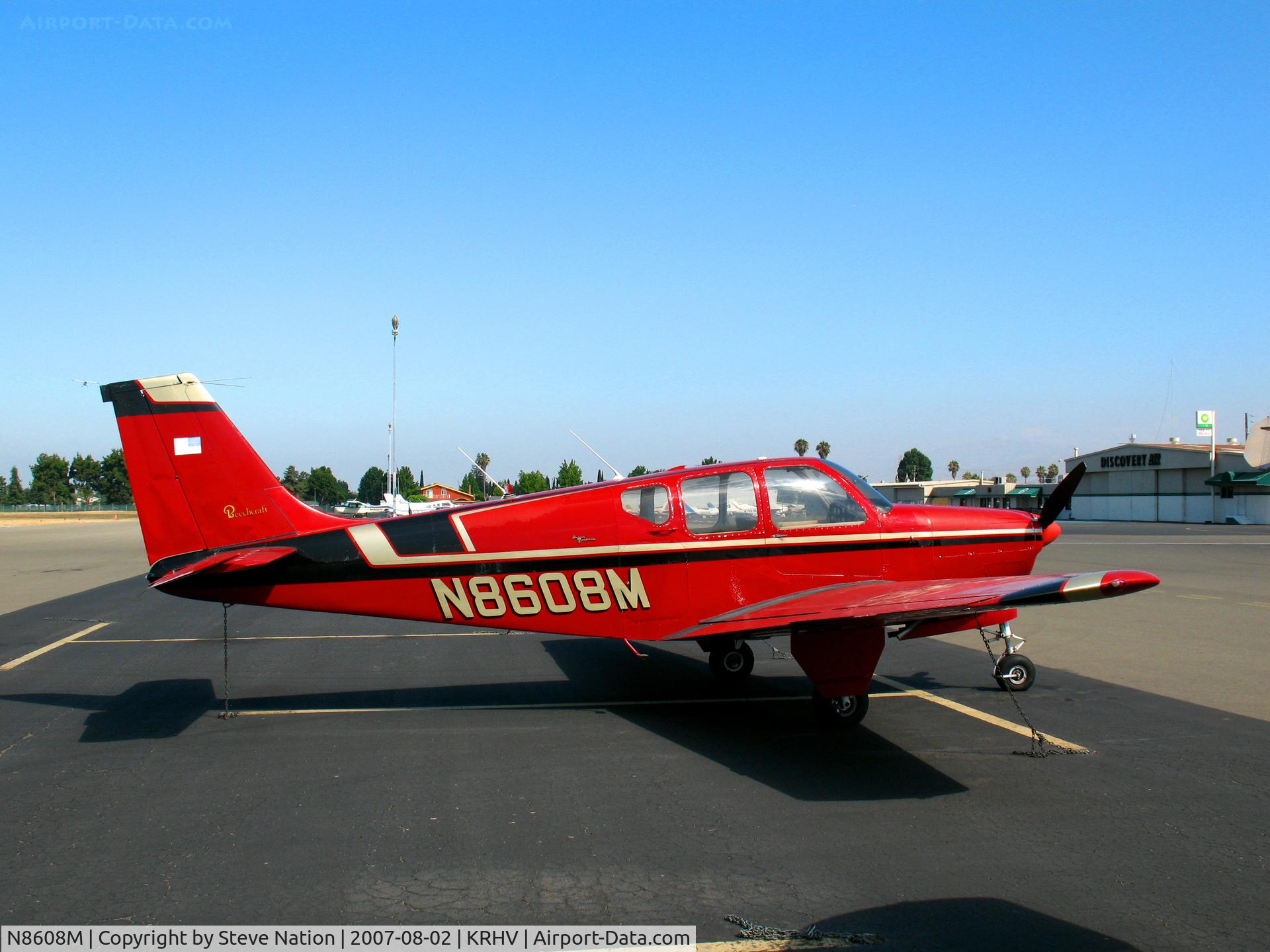 N8608M, 1963 Beech 35-B33 Debonair C/N CD-659, Brightly painted 1963 Beech 35-B33 (now Texas-based)