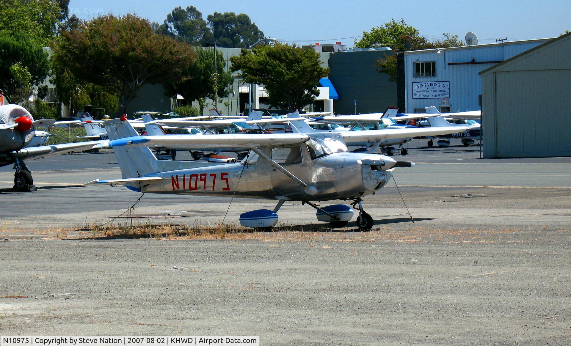 N10975, 1973 Cessna 150L C/N 15075179, Crudely-taped registration on all aluminum 1973 Cessna 150L