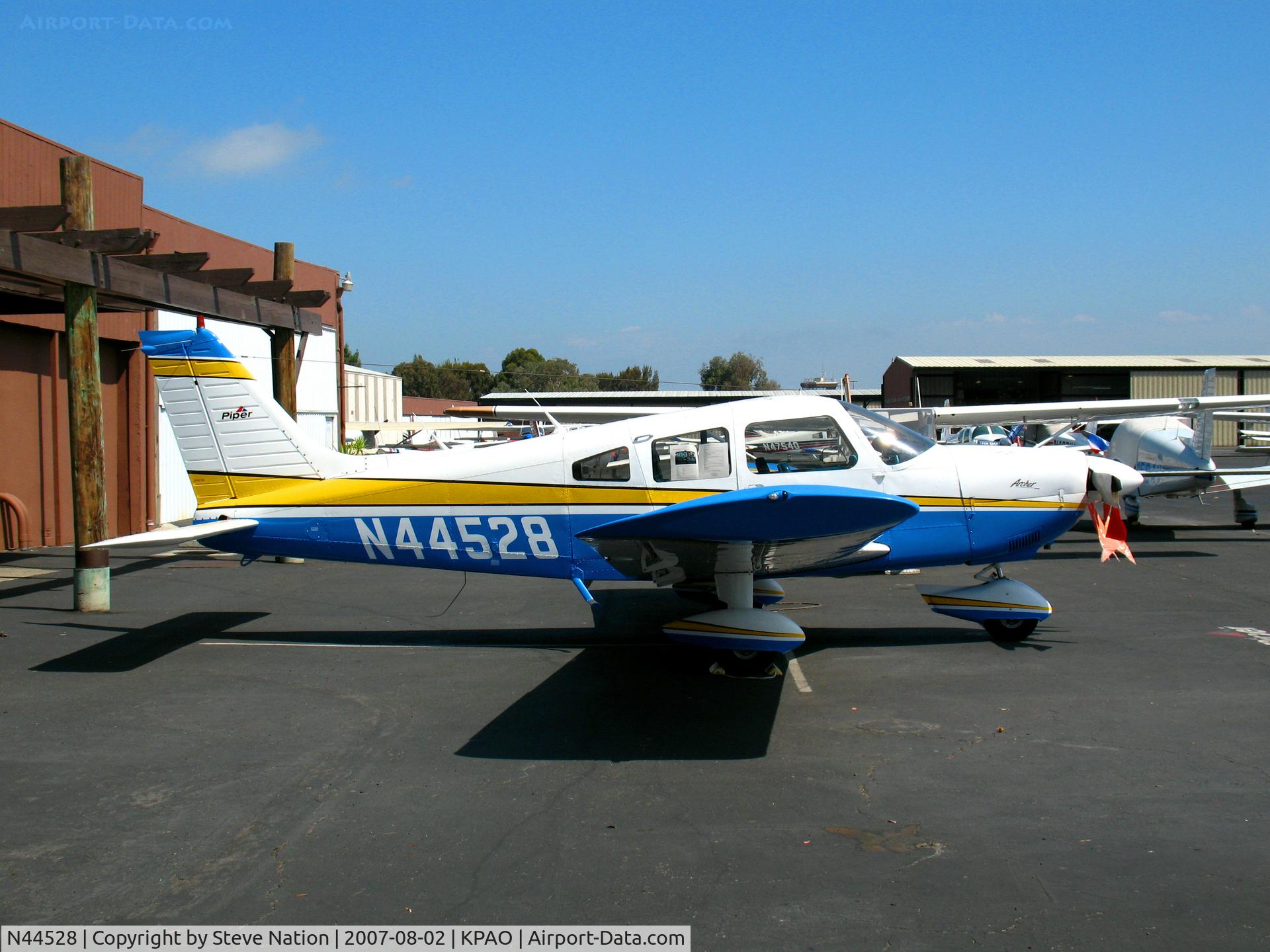 N44528, 1974 Piper PA-28-180 C/N 28-7405256, Locally-based 1974 PA-28-180 (now lives in Alaska)