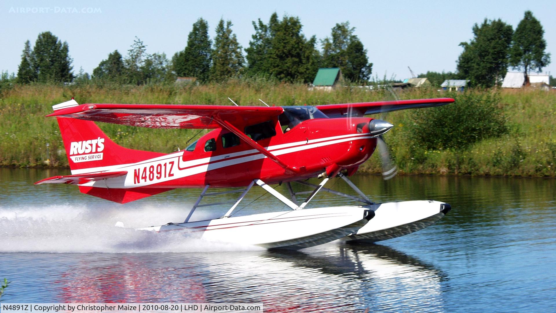 N4891Z, 1980 Cessna U206G Stationair C/N U20606044, At Lake Hood Alaska