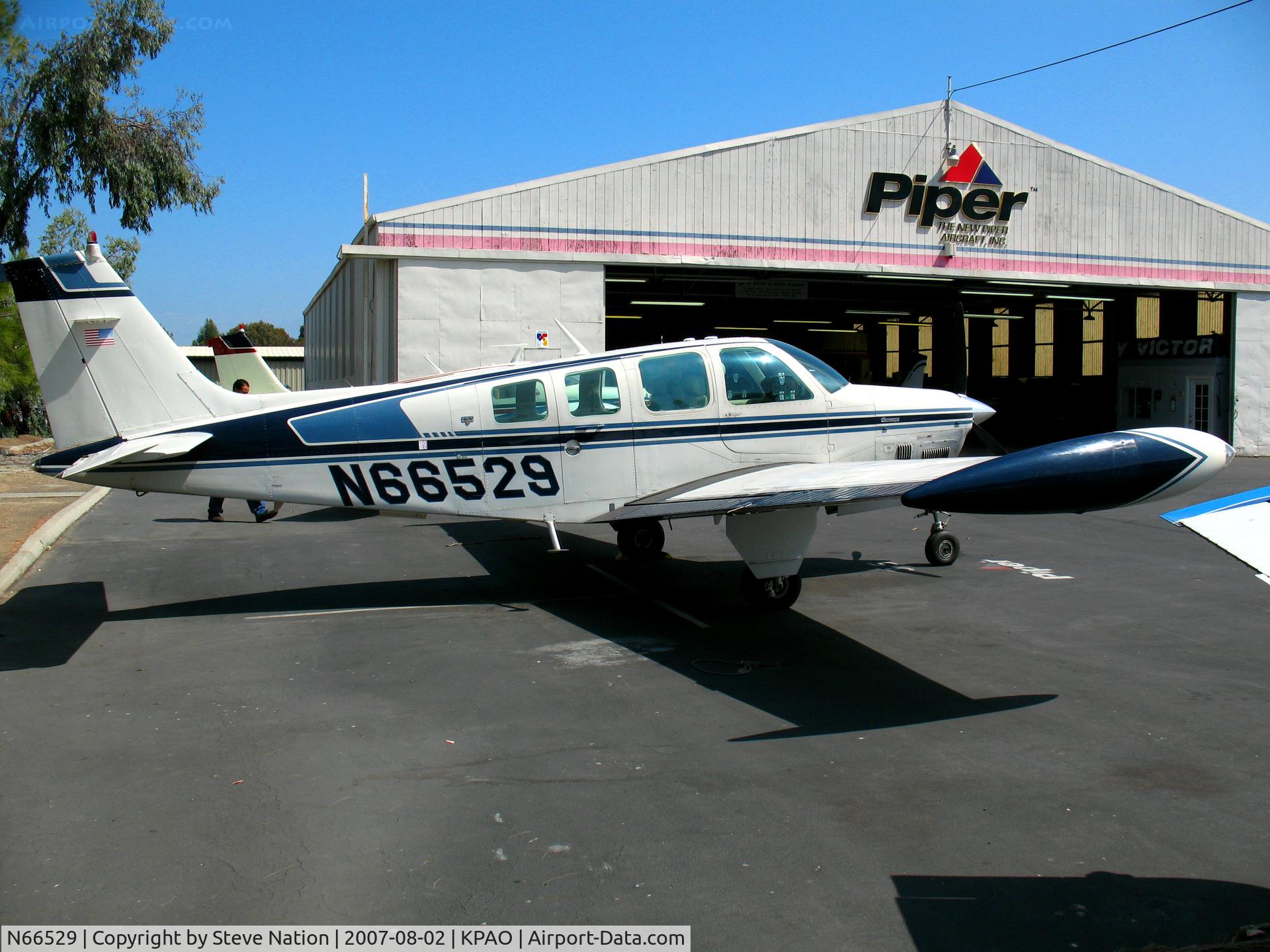 N66529, 1979 Beech A36TC Bonanza 36 C/N EA-8, Locally-based 1979 Beech A36TC