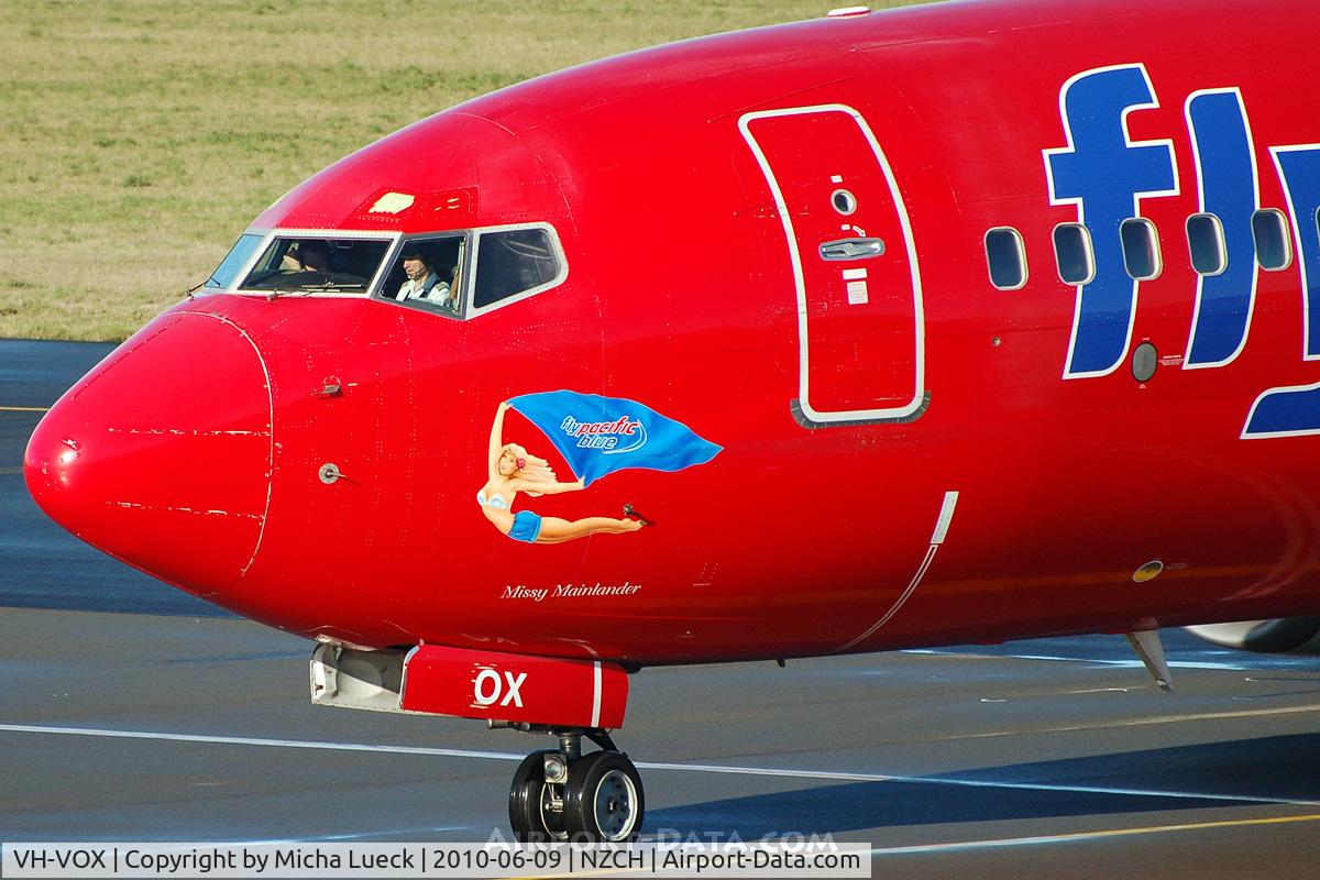 VH-VOX, 2004 Boeing 737-8BK C/N 33017, At Christchurch