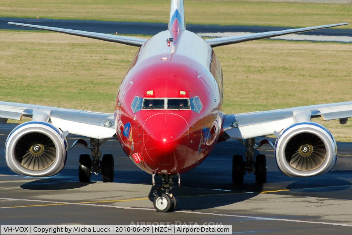 VH-VOX, 2004 Boeing 737-8BK C/N 33017, At Christchurch