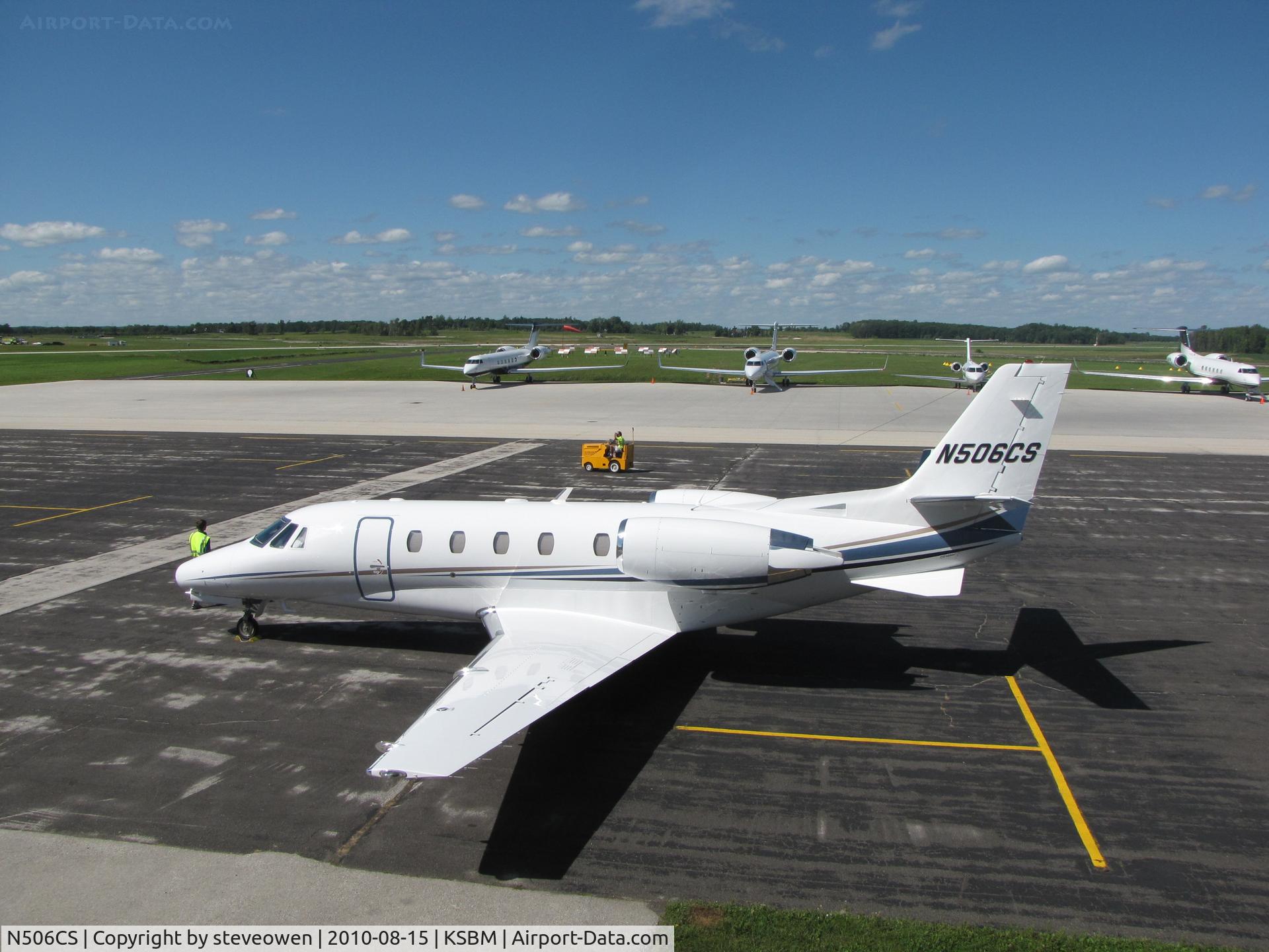 N506CS, Cessna 560XL C/N 560-5267, on the ramp @KSBM during the PGA Tour