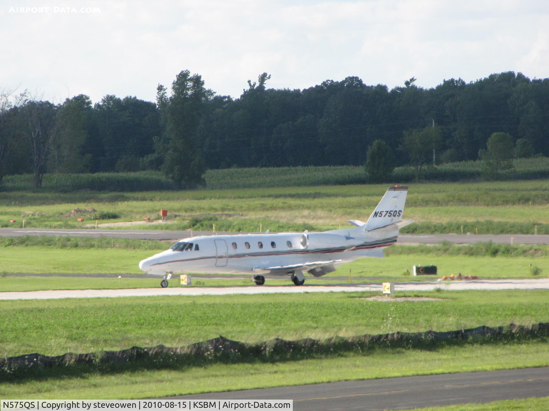 N575QS, 2007 Cessna 560XL C/N 560-5730, Landing @ KSBM after thePGA Tour