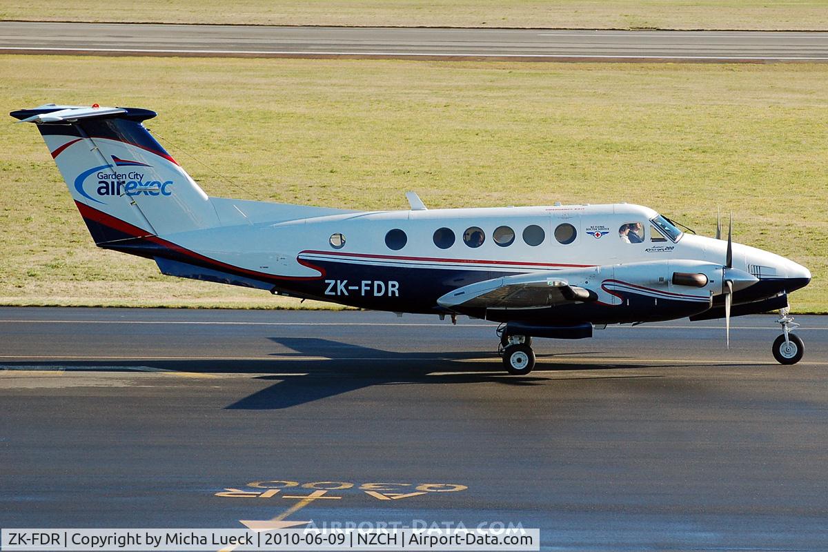 ZK-FDR, 1981 Beech 200C Super King Air C/N BL-31, At Christchurch