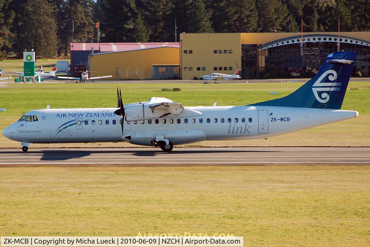 ZK-MCB, 1999 ATR 72-212A C/N 598, At Christchurch