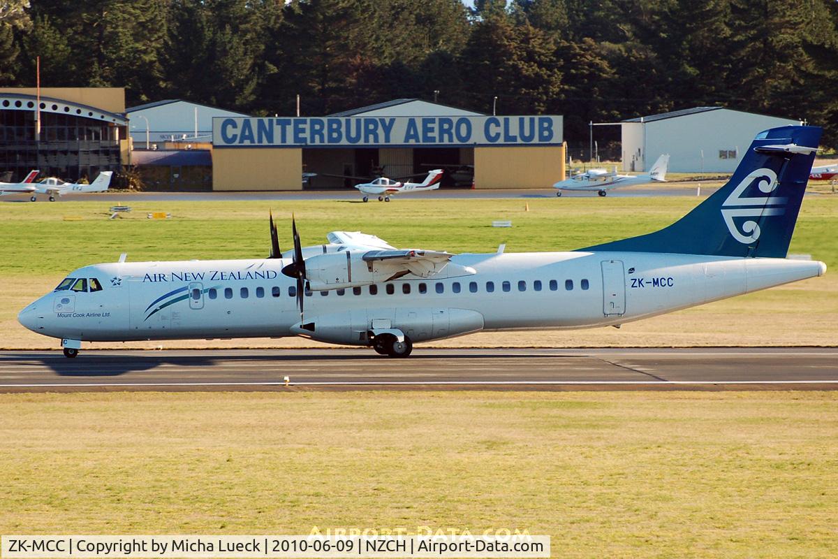 ZK-MCC, 2004 ATR 72-212A C/N 714, At Christchurch