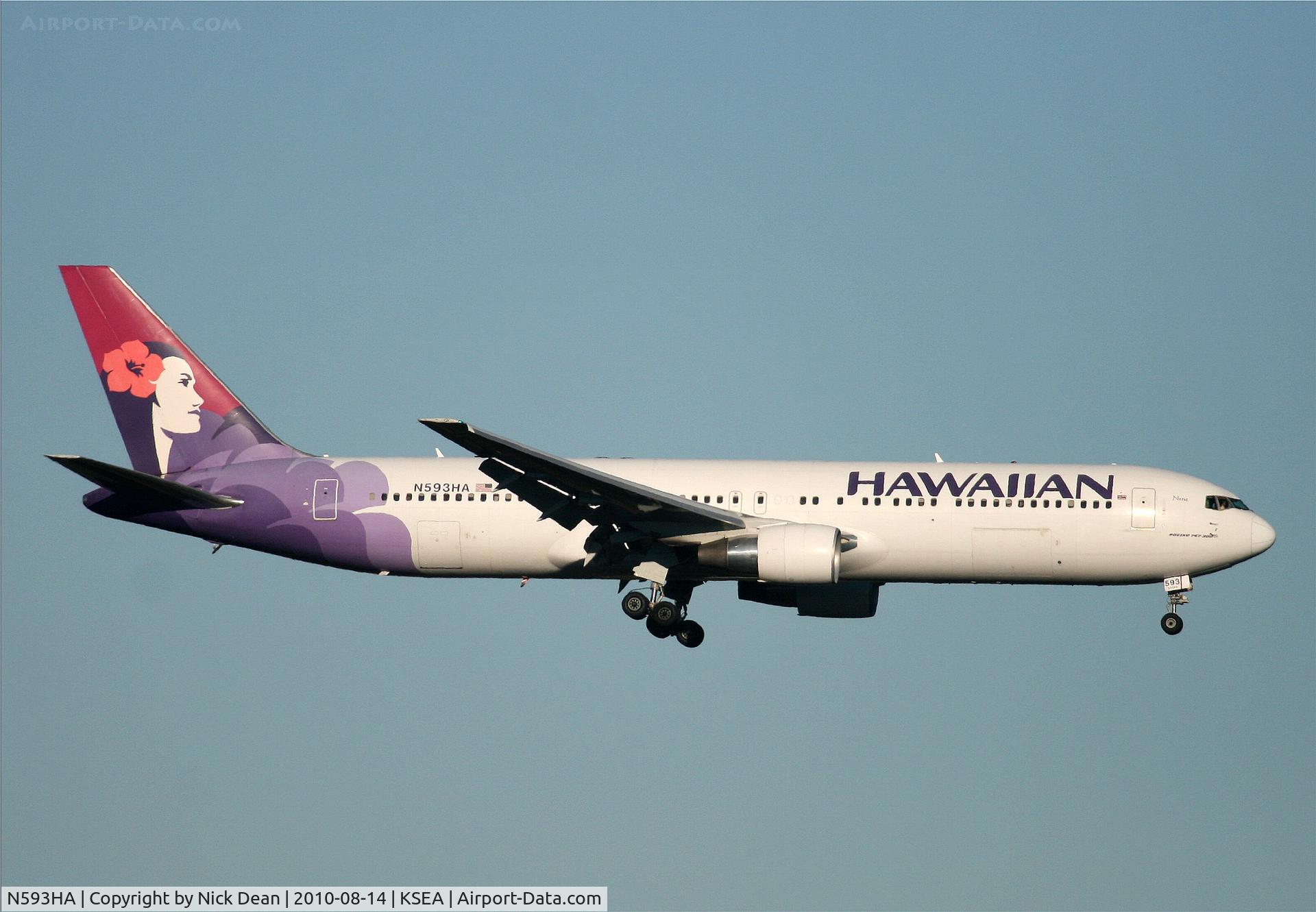 N593HA, 2003 Boeing 767-33A C/N 33424, KSEA