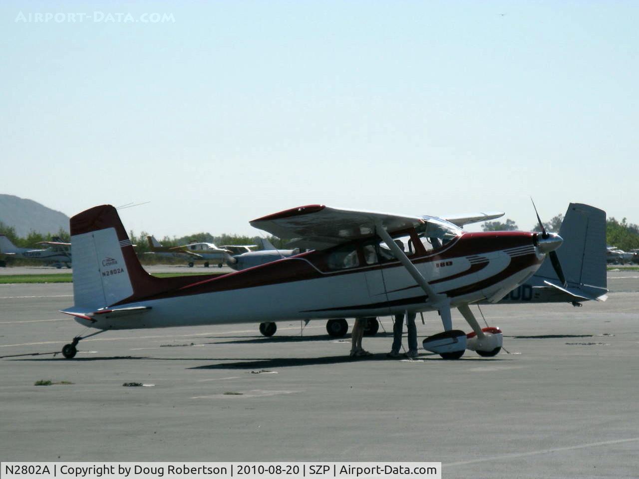 N2802A, 1953 Cessna 180 C/N 30002, 1953 Cessna 180, Continental O-470-A 225 Hp, 1st year of production