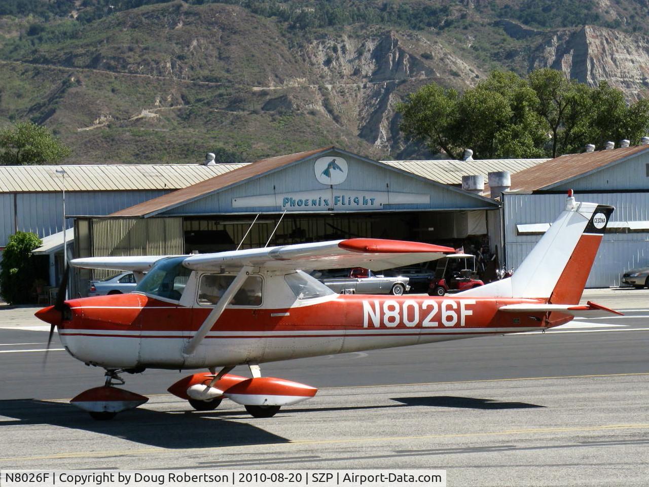 N8026F, 1944 Cessna 150F C/N 15064126, 1966 Cessna 150F, Continental O-200-A 100 Hp (not a 1944, not an R-2800 engine) Ist C150 flew in 1957, the F model is a 1966), taxi