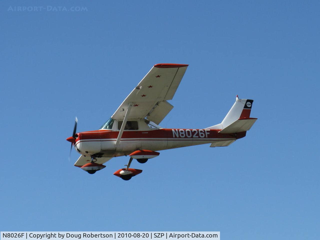 N8026F, 1944 Cessna 150F C/N 15064126, 1966 Cessna 150, Continental O-200-A 100 Hp, on final Rwy 22