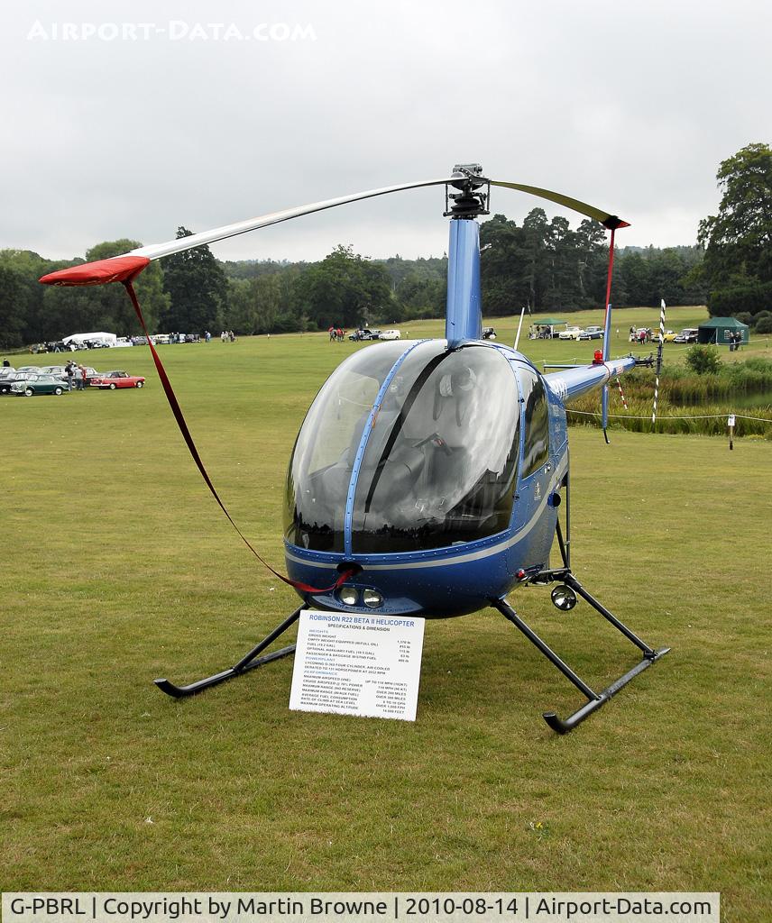 G-PBRL, 2006 Robinson R22 Beta II C/N 4053, Shot at Leeds Castle, Kent. England.