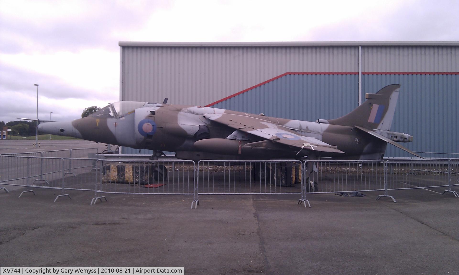 XV744, 1969 Hawker Siddeley Harrier GR.3 C/N 712007, Taken at Shrivenham Defense Academy.