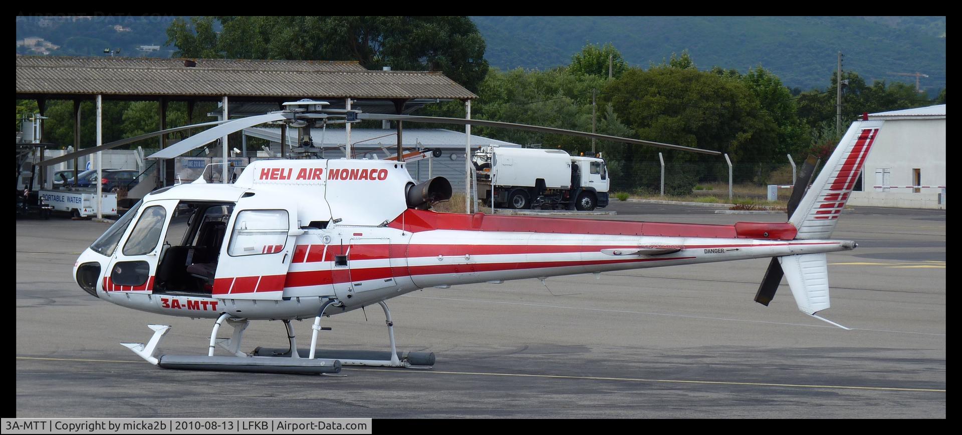 3A-MTT, 1986 Aérospatiale AS-350B-1 Ecureuil C/N 1967, Parked.