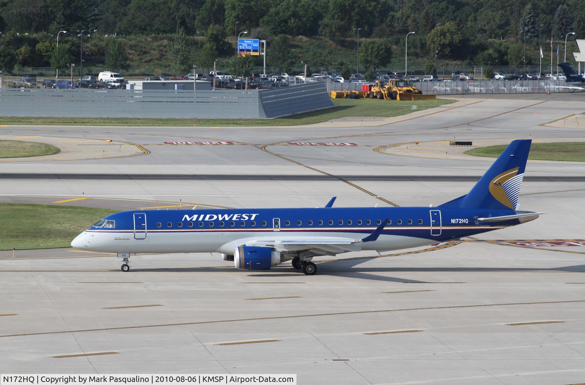 N172HQ, 2008 Embraer 190AR (ERJ-190-100IGW) C/N 19000198, ERJ 190-100 IGW