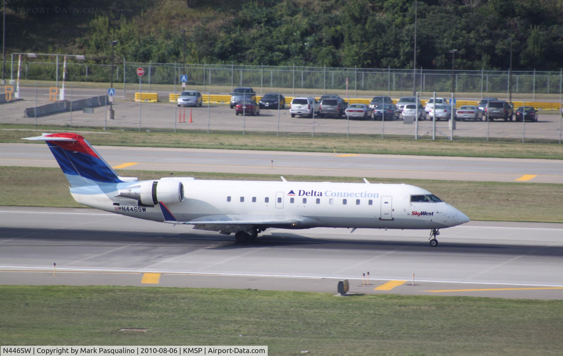 N446SW, 2002 Bombardier CRJ-200LR (CL-600-2B19) C/N 7666, CL-600-2B19