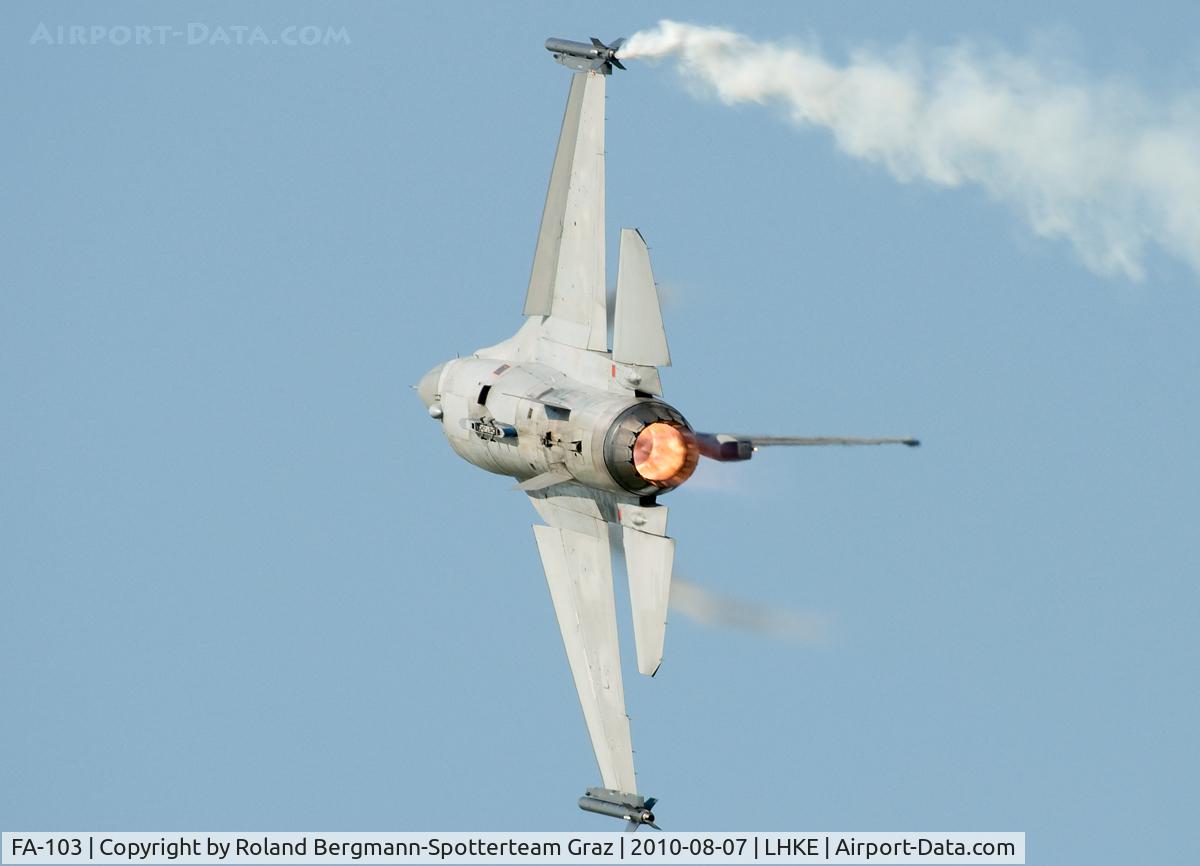 FA-103, SABCA F-16AM Fighting Falcon C/N 6H-103, F-16
