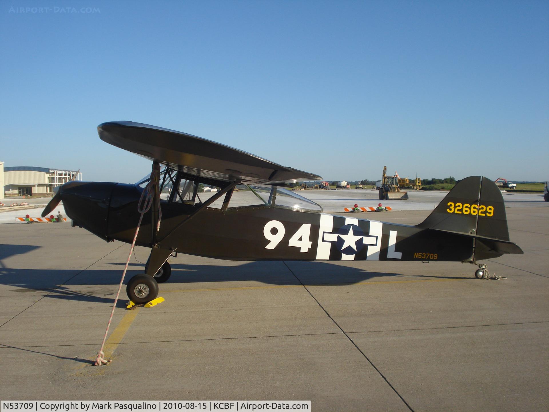 N53709, 1944 Taylorcraft DCO-65 C/N L-5941, Taylorcraft L-2M