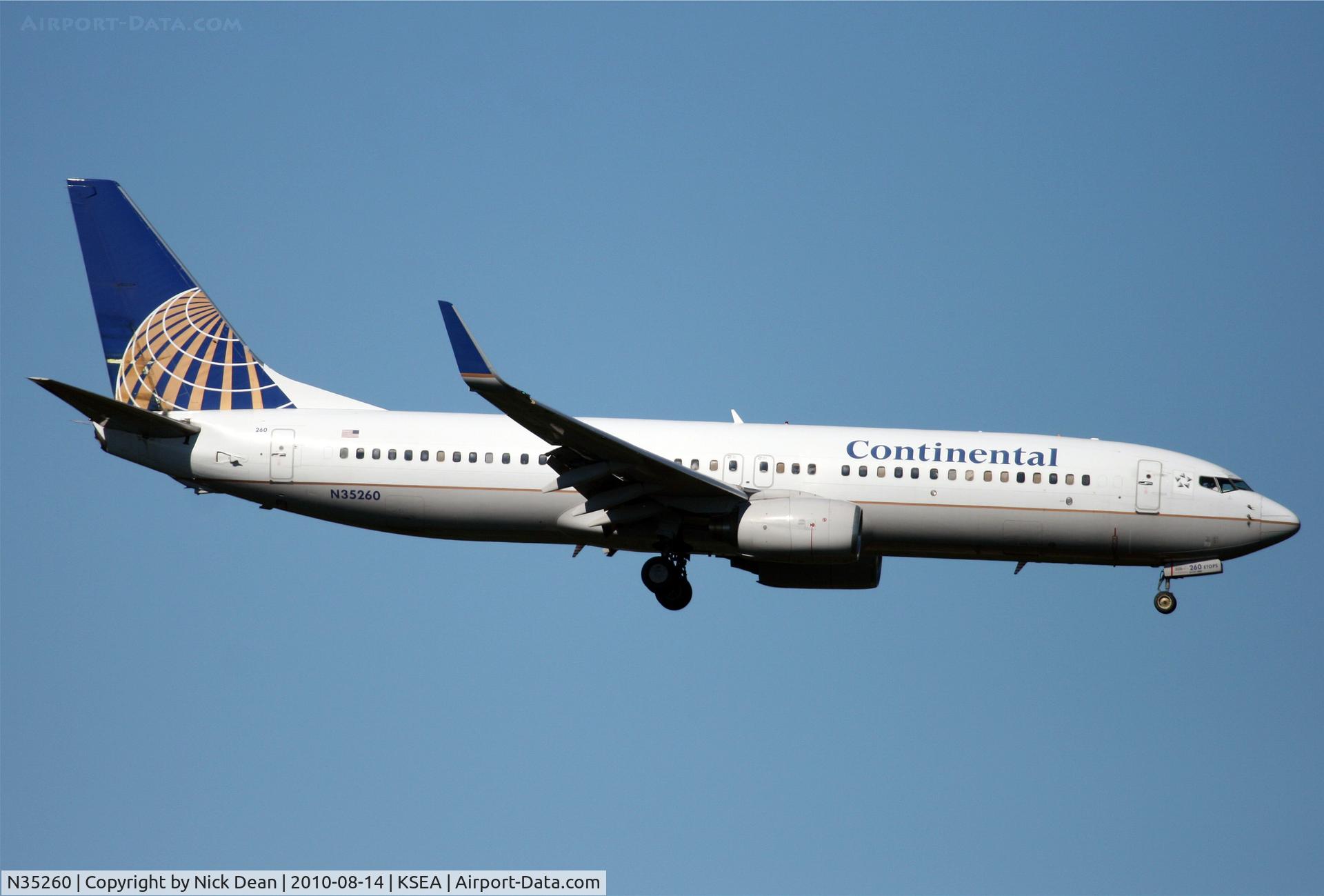 N35260, 2001 Boeing 737-824 C/N 30855, KSEA