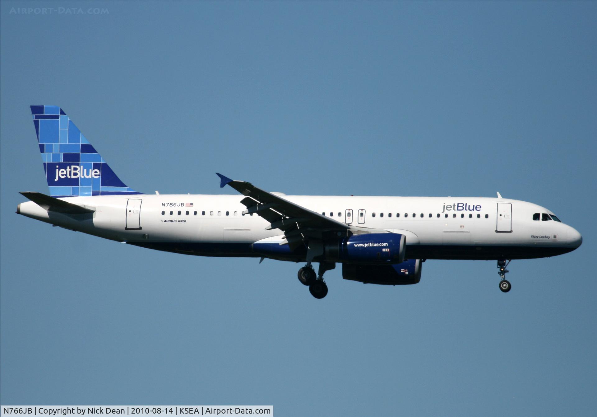 N766JB, 2008 Airbus A320-232 C/N 3724, KSEA