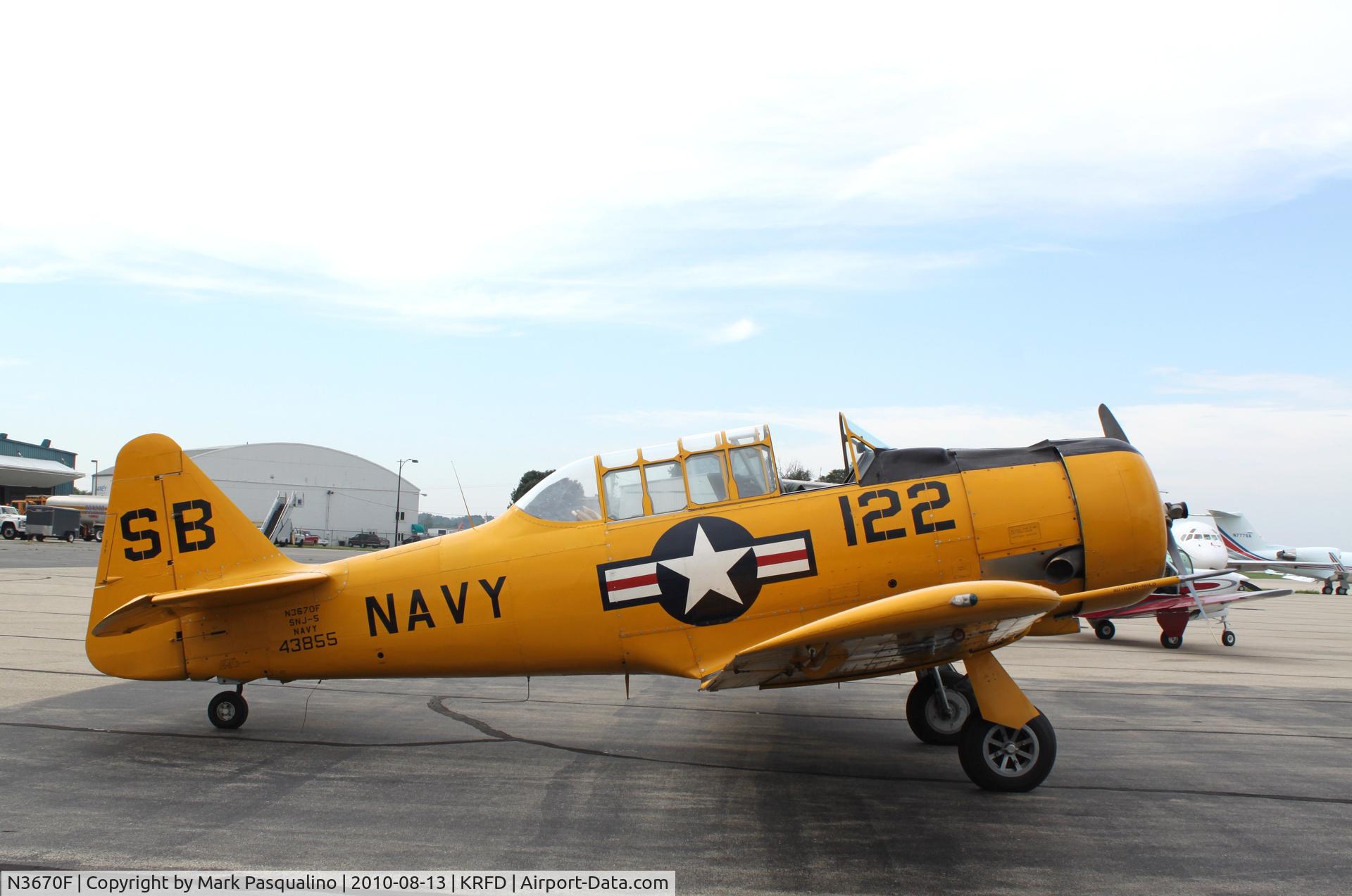N3670F, North American SNJ-5 Texan Texan C/N 43855, North American SNJ-5