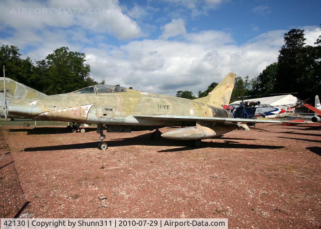 42130, 1954 North American F-100D Super Sabre C/N 223-10, S/n 223-10 - French Air Force F-100D preserved inside Savigny-les-Beaune Museum...