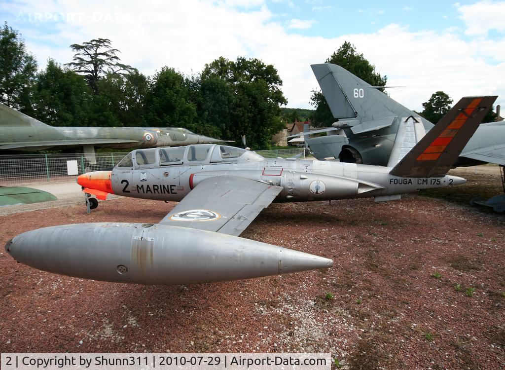 2, Fouga CM-175 Zephyr C/N 2, S/n 2 - French Navy Fouga Zephyr preserved inside Savigny-les-Beaune Museum...