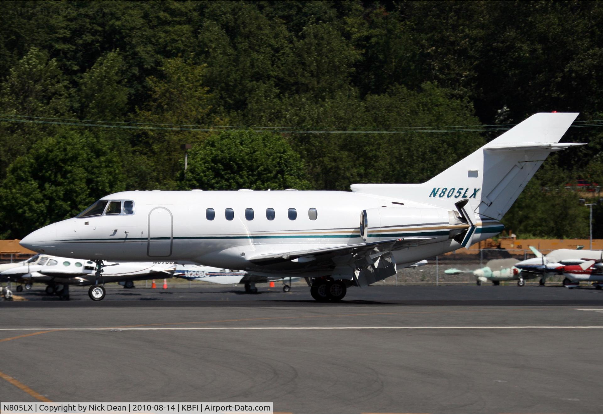 N805LX, 1998 Raytheon Hawker 800XP C/N 258374, KBFI