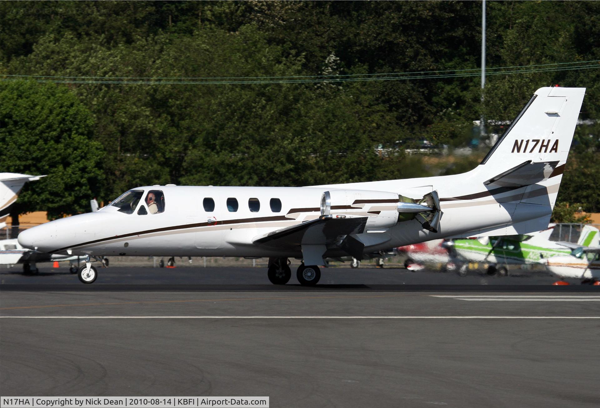 N17HA, 1978 Cessna 501 Citation I/SP C/N 501-0072, KBFI