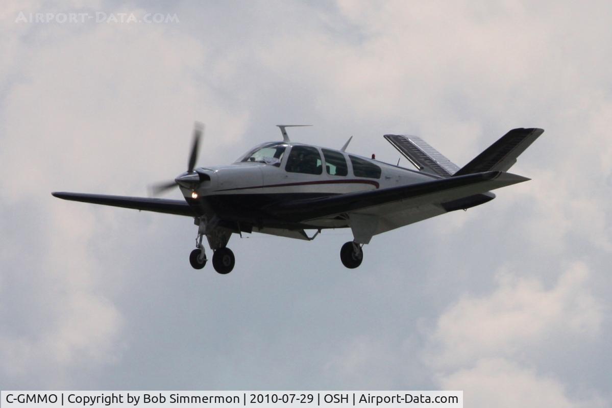 C-GMMO, 1970 Beech V35B Bonanza C/N D-9111, Arriving at Airventure 2010 - Oshkosh, Wisconsin