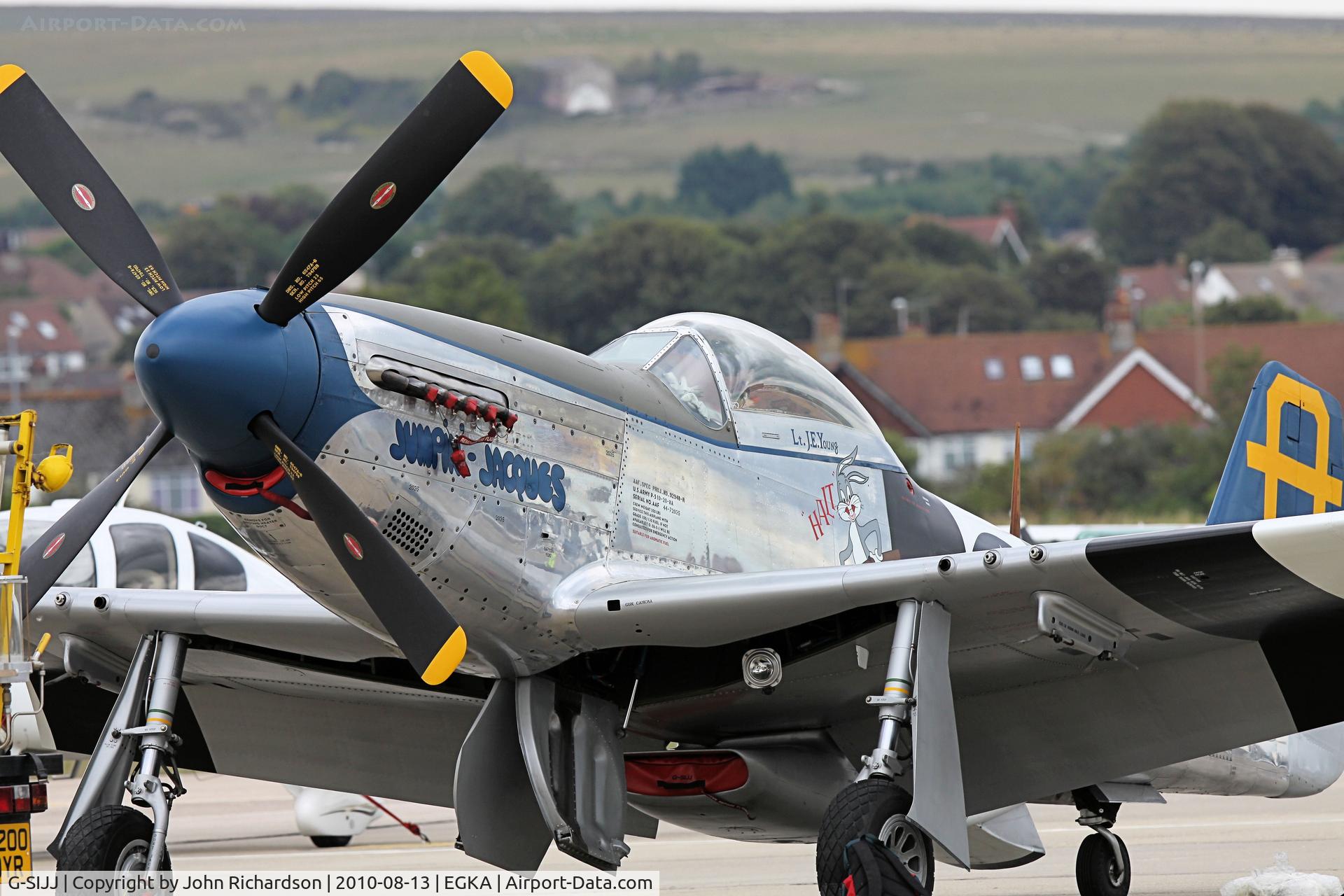 G-SIJJ, 1944 North American P-51D Mustang C/N 122-31894 (44-72035), Preparing for display