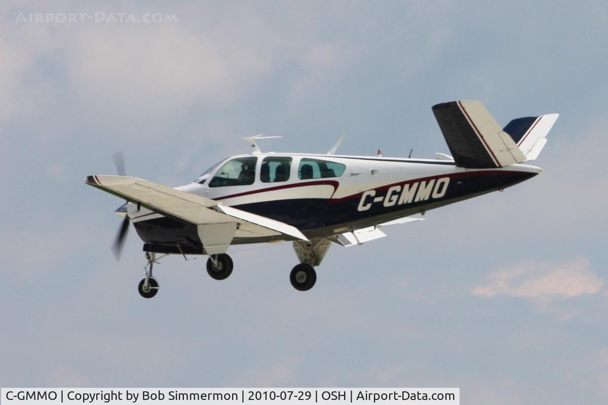 C-GMMO, 1970 Beech V35B Bonanza C/N D-9111, Arriving at Airventure 2010 - Oshkosh, Wisconsin